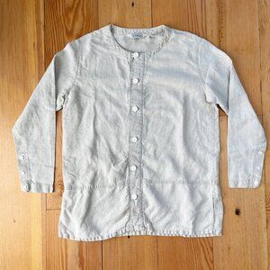 1990's Vintage L.L. Bean Linen Button-front Tunic